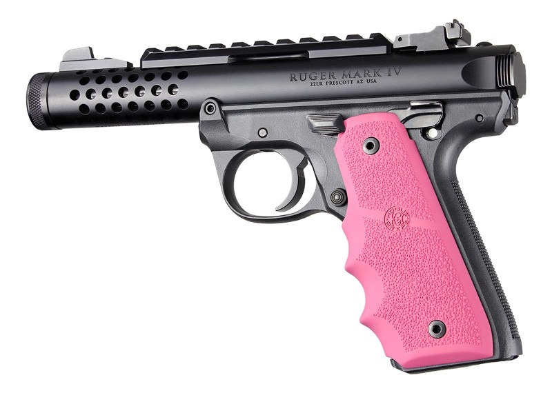 Ruger 22/45 MKIV Rubber Grip with Finger Grooves Pink