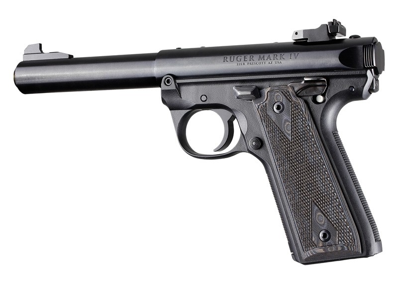 Ruger 22/45 MK IV - Checkered - G10 GMascus Black/Grey