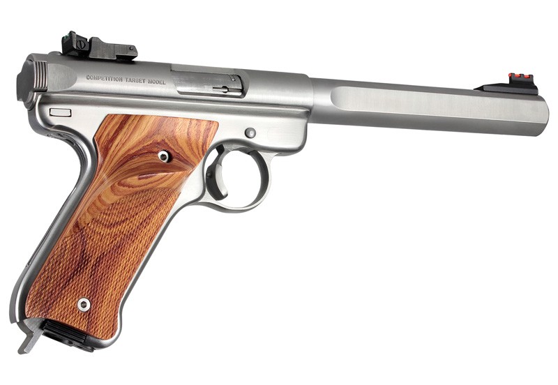 Ruger MK II Tulipwood L. Hand Thumb Rest Checkered