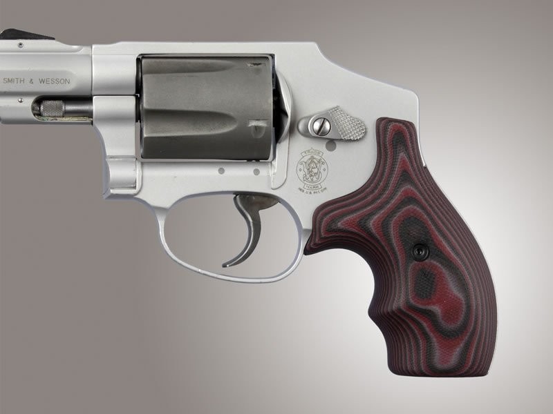 S&W J Frame Round Butt Bantam G10 - G-Mascus Red Lava