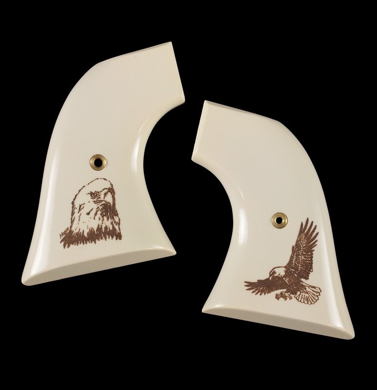Colt Single Action Scrimshaw Ivory Polymer - Eagle W/Talons