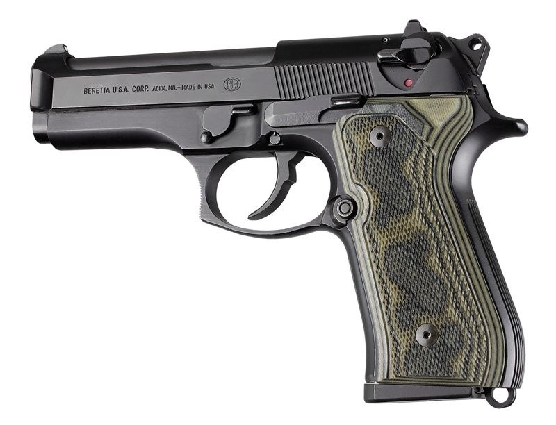 Beretta 92 Checkered G10 - G-Mascus Green