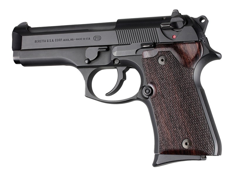 Beretta 92 Compact Rosewood  Checkered