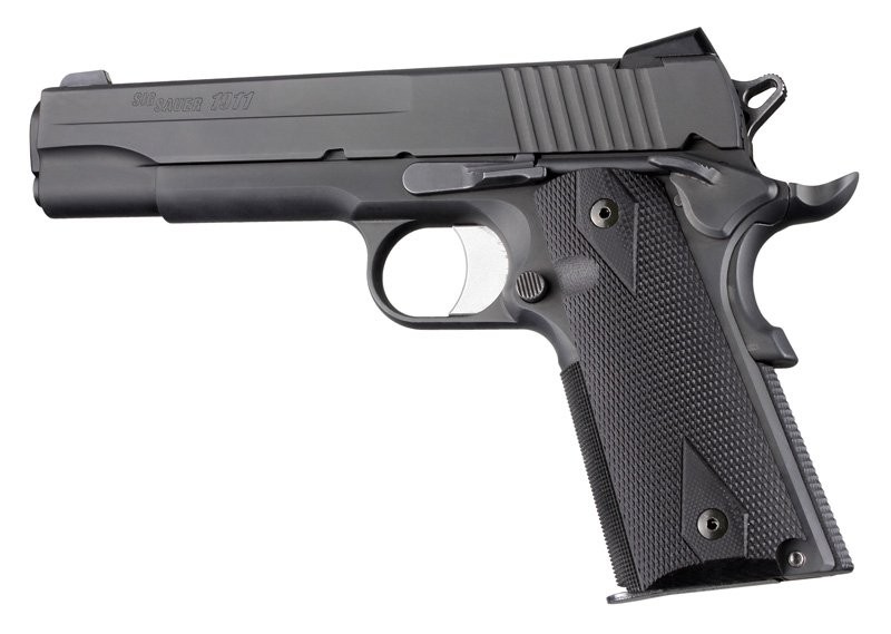 1911 Govt. Model Checkered Solid Black G10