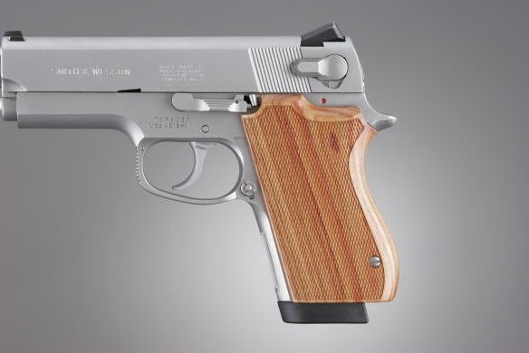 S&W 4516 series Tulipwood Checkered