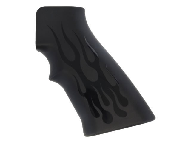 AR15 / M16 Flames Aluminum - Black Anodize

