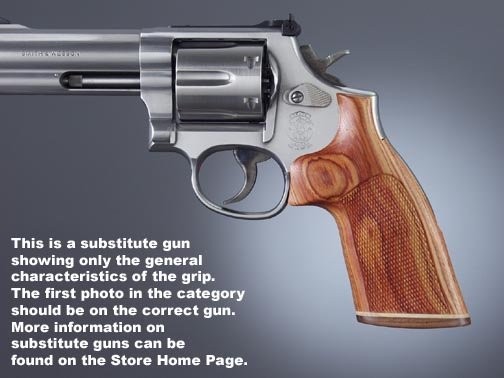 Dan Wesson Small Frame Tulipwood No Finger Groove, Stripe/Cap, Checkered