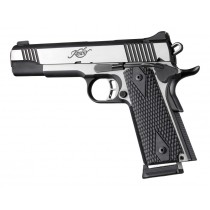 1911 Govt. 3/16 Thin Piranha Grip Solid Black G10