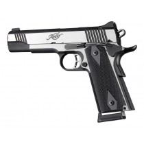 1911 Govt. 3/16 Thin Checkered Solid Black G10