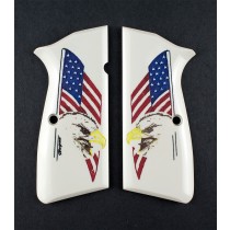 Browning Hi-Power Scrimshaw Ivory Polymer - Eagle with Flag