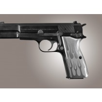Browning Hi-Power Flames Aluminum - Clear Anodize