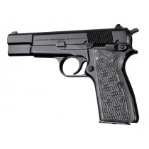 Browning Hi-Power Piranha Grip G10 - G-Mascus Black/Gray