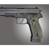 SIG Sauer P226 DA/SA Magrip Checkered G10 - G-Mascus Green