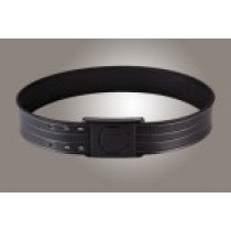 2-1/4" Black 38" Waist Duty Belt Nytek Lining 4 Row Stitching with 1 Piece Safety Buckle Polymer
