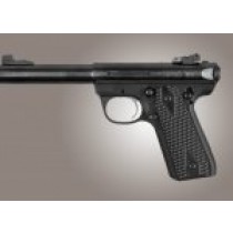 Ruger MK III 22/45 RP Piranha Grip G10 - Solid Black