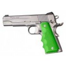 1911 Govt. Model Zombie Green Rubber Grip with Finger Grooves
