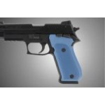 SIG Sauer P220 SAO American Checkered Aluminum - Matte Blue Anodize
