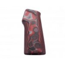 AR15 / M16 15 Degree Vertical No Finger Groove Smooth G10 - G-Mascus Red Lava