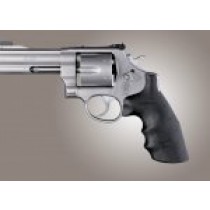 S&W N Frame Round Butt Conversion Finger Grooves Smooth G10 - Solid Black