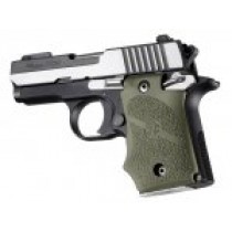 SIG Sauer P938 Ambi Safety Rubber Grip with Finger Grooves OD Green
