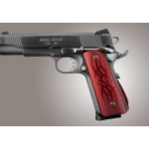1911 Govt. Aluminum Magrip Kit - Tribal Arched Matte Red