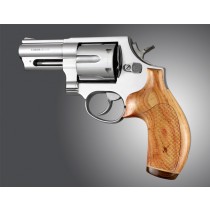 Taurus Med. & Lg. Rd. Butt Tulipwood No Finger Groove, Stripe/Cap, Checkered
