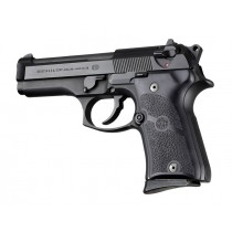 Beretta 92 Compact Auto Rubber grip Panels Black
