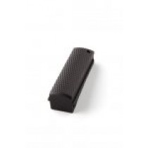 1911 Officers Mod. Aluminum  Mainspring Housing Checkered Flat Matte Black