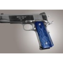 1911 Govt. Aluminum Magrip Kit - Flames Flat Mainspring Matte Blue