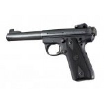 Ruger MK III 22/45 RP Rubber Grip Panels Checkered W/Diamonds Black