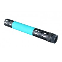 AR-15/M-16 Extended Length Free Float Forend with OverMolded Gripping area and Accessory Attachments Aqua