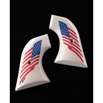 Colt Single Action Scrimshaw Ivory Polymer - American Flag