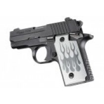 SIG Sauer P238 Flames Aluminum - Clear Anodize
