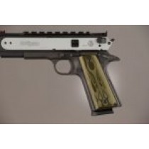 1911 Govt. Model 3/16 Thin Flames Aluminum - Green Anodized