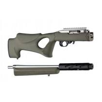 Ruger 10-22 Takedown Thumbhole Standard Barrel OD Green Rubber OverMolded Stock 