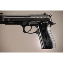 Taurus PT-99 PT-92 PT-100 PT-101 With Decocker Flames Aluminum - Black Anodize
