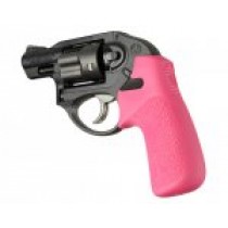 Ruger LCR/LCRx No Finger Groove Rubber Tamer Cushion Grip Pink