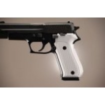 SIG Sauer P220 American Checkered Aluminum - Brushed Gloss Clear Anodize