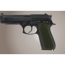 Taurus PT-99 PT-92 PT-100 PT-101 Safety Only Checkered Aluminum - Matte Green Anodize