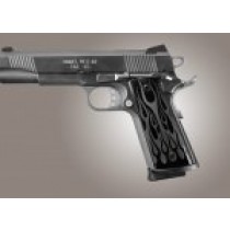 1911 Govt. Model S&A Mag Well Flames Aluminum - Black Anodized