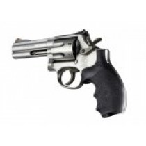 S&W K or L Frame Round Butt Rubber Bantam Style Grip Black