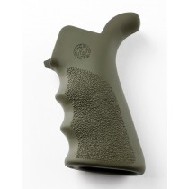 AR-15/M-16 Rubber Grip Beavertail with Finger Grooves OD Green
