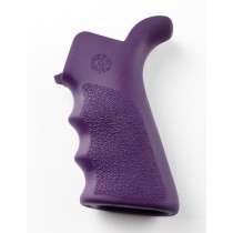 AR-15/M-16 Rubber Grip Beavertail with Finger Grooves Purple