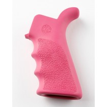 AR-15/M-16 Rubber Grip Beavertail with Finger Grooves Pink