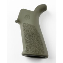 AR-15/M-16 Rubber Grip Beavertail with No Finger Grooves OD Green
