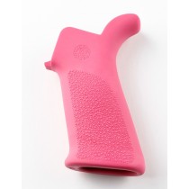 AR-15/M-16 Rubber Grip Beavertail with No Finger Grooves Pink