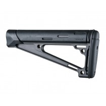 AR-15/M-16 OverMolded Fixed Buttstock - Fits A2 Buffer Tube - Black Rubber