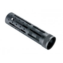 AR-15/M-16 Knurled Aluminum 8" OAL 3 Gun Free Float Forend Extension with Accessory Attachments