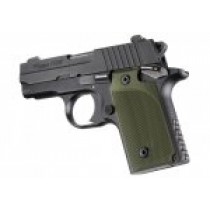 SIG Sauer P238 Checkered Aluminum - Matte Green Anodize
