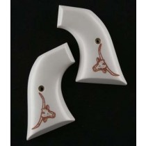 Colt Single Action Scrimshaw Ivory Polymer - Steer Head